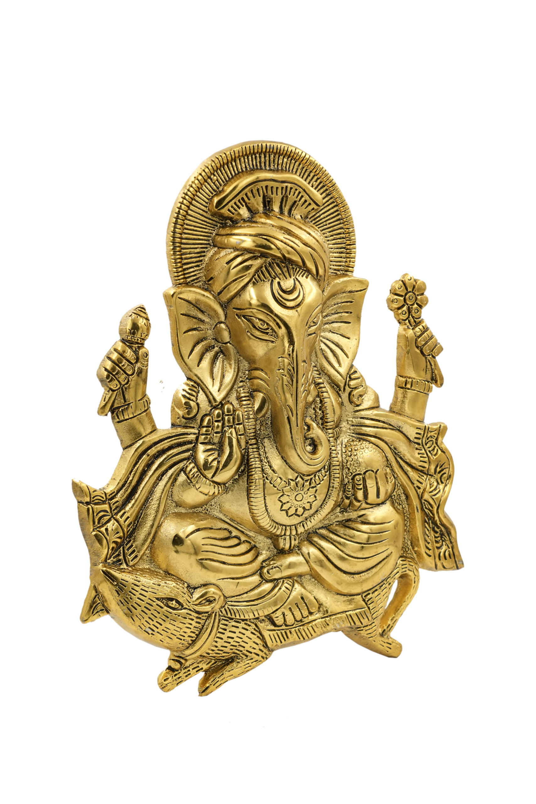 Metal Ganesha Wall Hanging Art - Image 2
