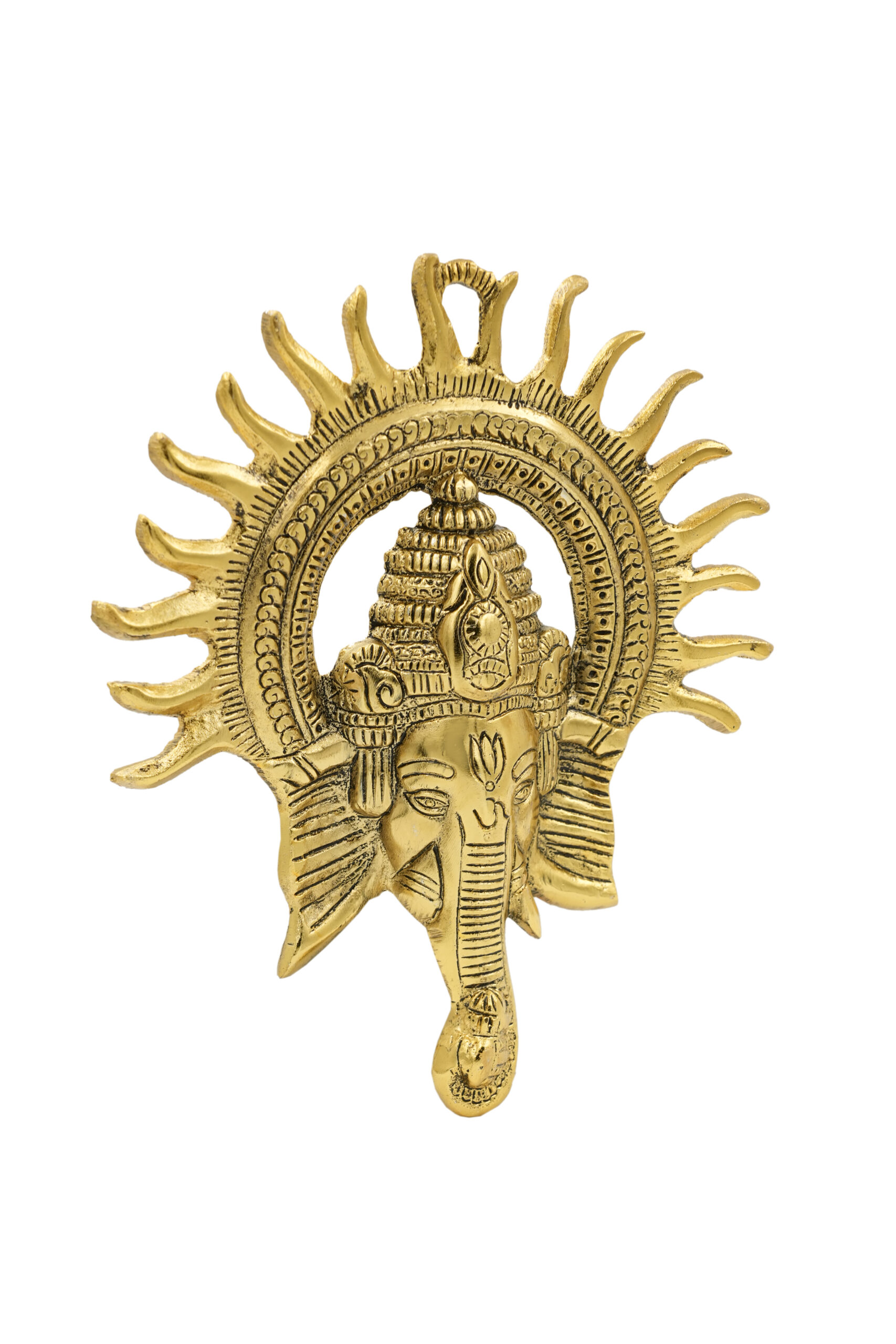 Metal Ganesha Wall Hanging for Good Luck - Image 3